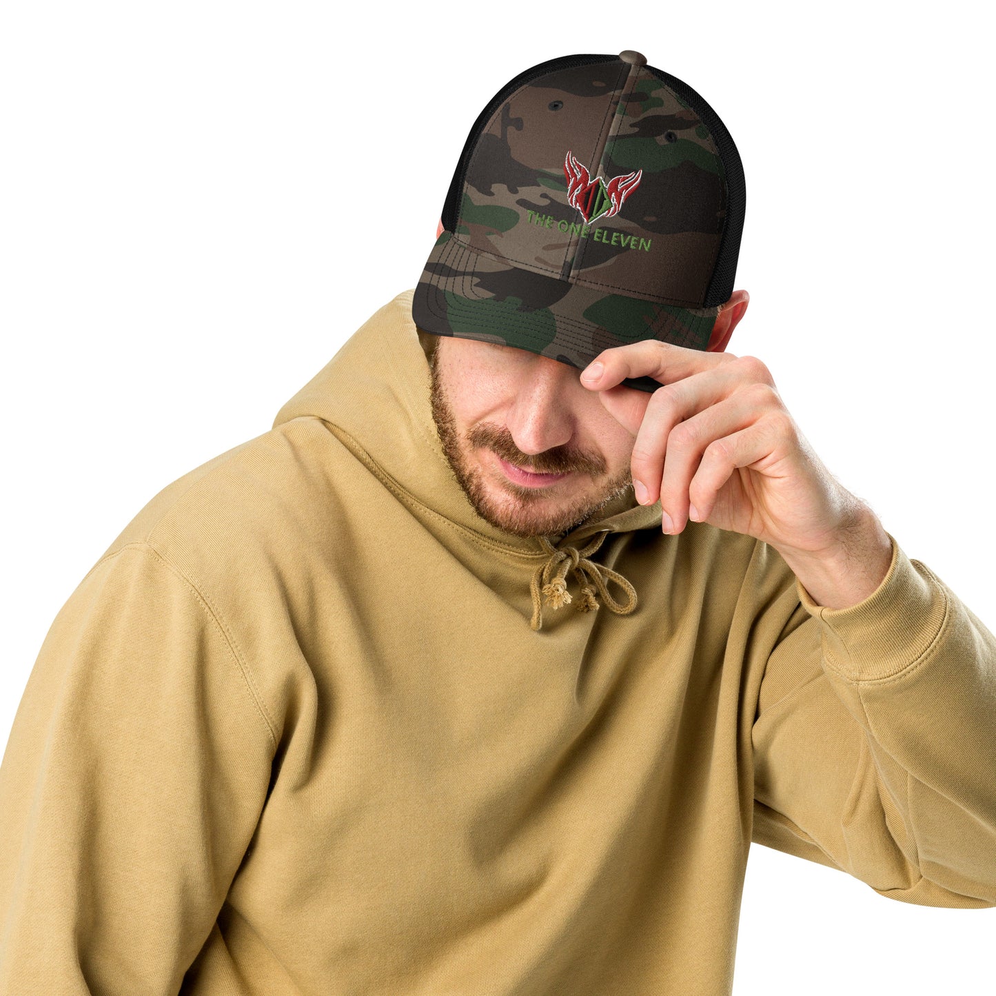 111 Camouflage trucker hat