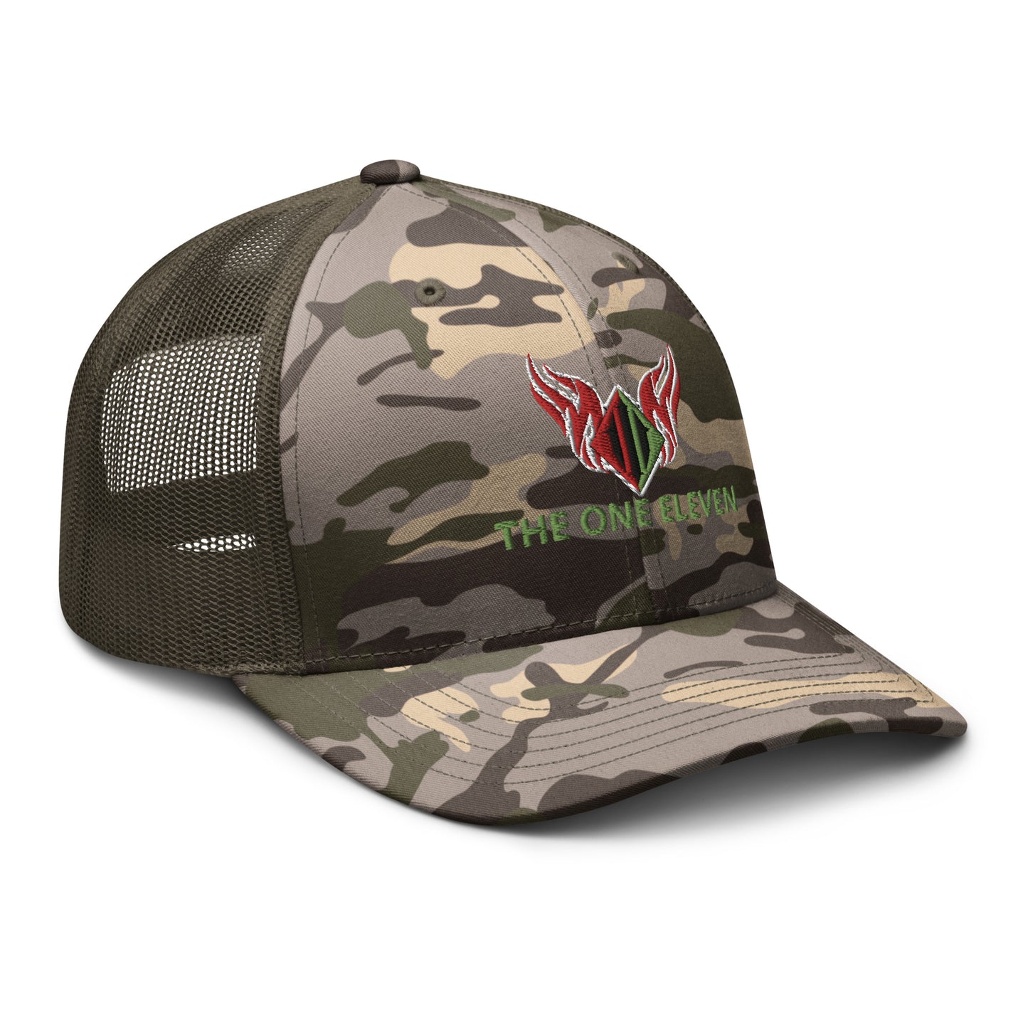 111 Camouflage trucker hat